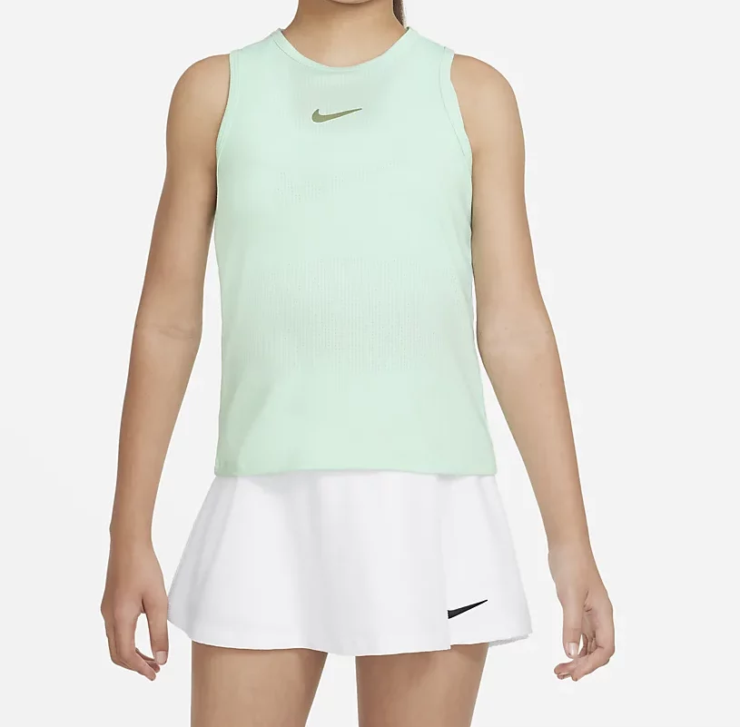 Nike Court Dri Fit Girls Green β Tank Top