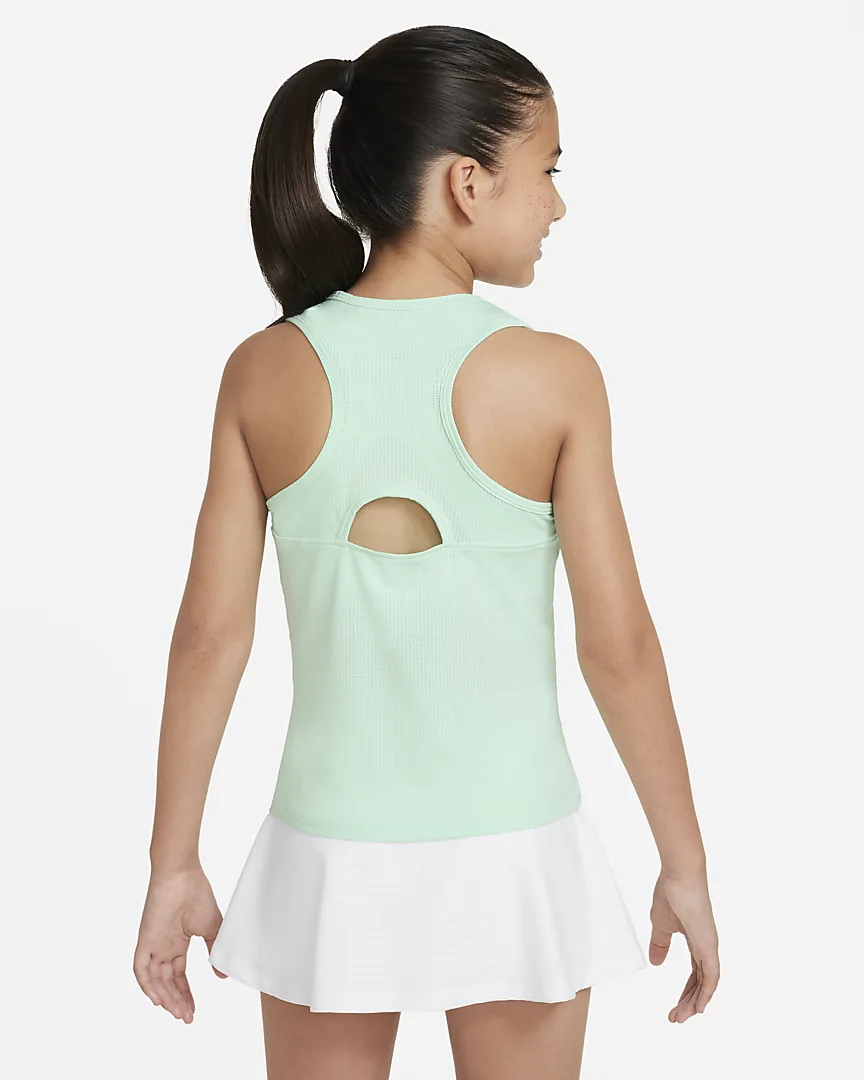 Nike Court Dri Fit Girls Green β Tank Top - Image 3