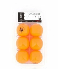 LION WET Three Star T/T Balls Orange 6pc