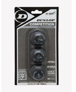 Dunlop Competition 3 Pack – Squash Balls