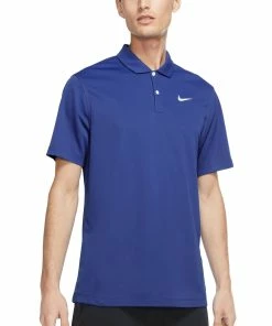 Nike Court Dri Fit Solid Polo Blue β Shirt