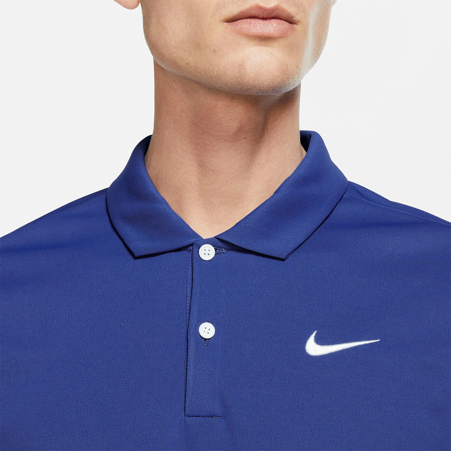 Nike Court Dri Fit Solid Polo Blue β Shirt - Image 2