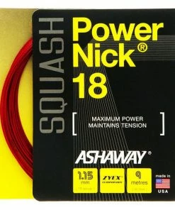 Ashaway Powernick 18 Red 1.15 – Squash String Set